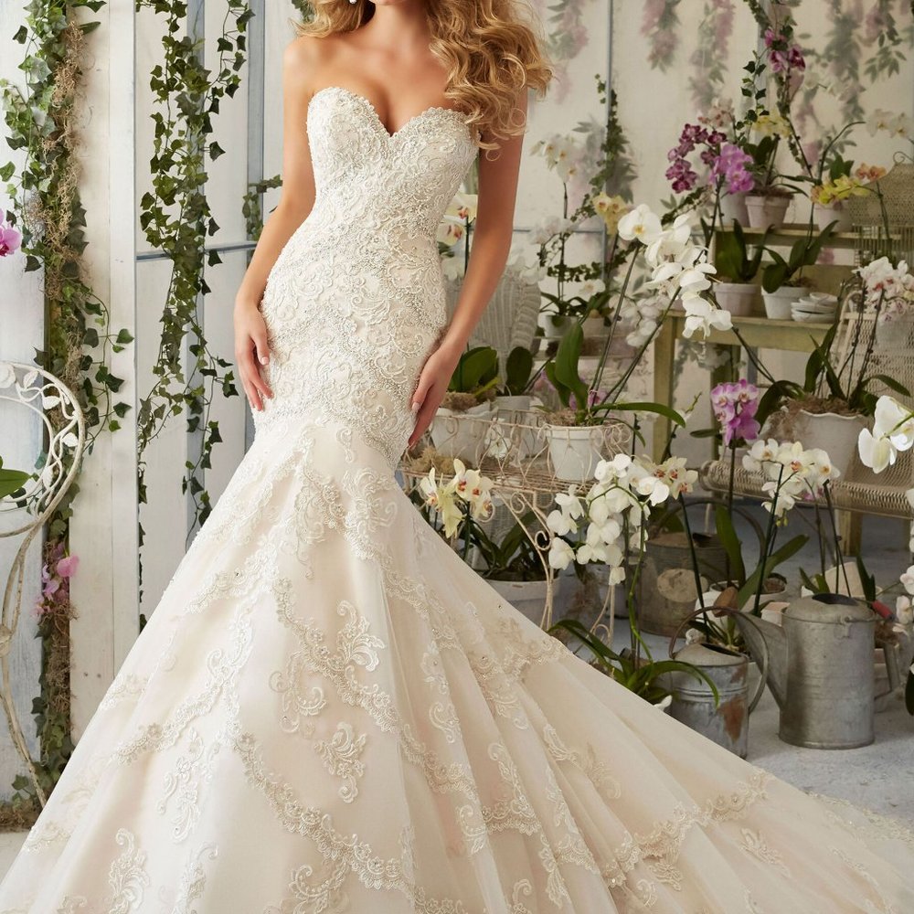 Strapless Morilee Mermaid Gown NWOT